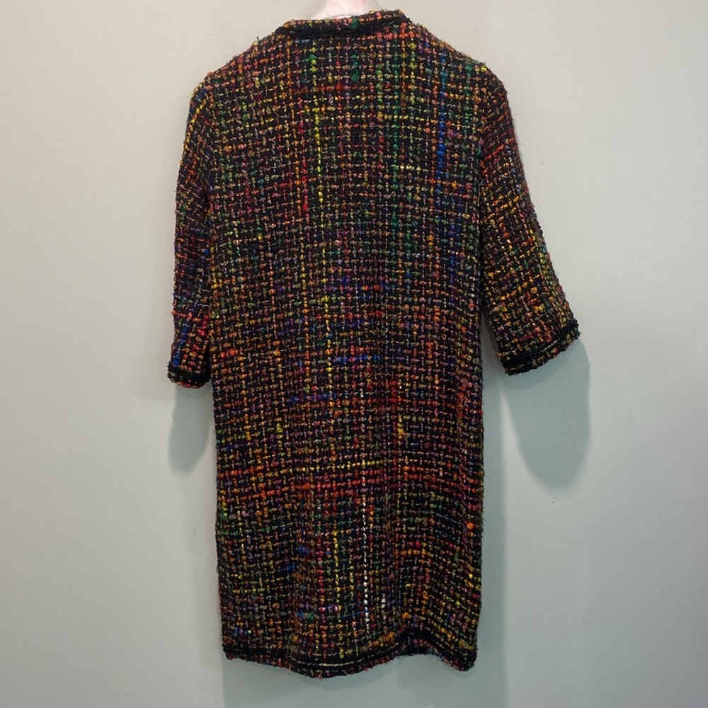 Anthropologie Twa Berwyn Tweed Coat Cardigan Multicolor NWT XS - Picture 14 of 16